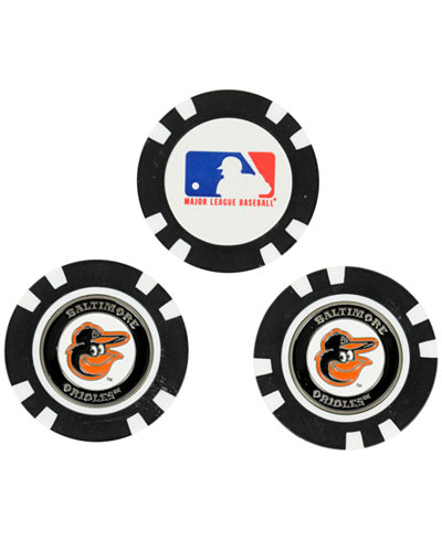 Team Golf Baltimore Orioles 3-Pack Poker Chip Golf Markers