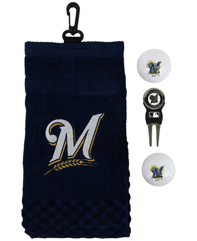 Team Golf Milwaukee Brewers Golf Towel Gift Set