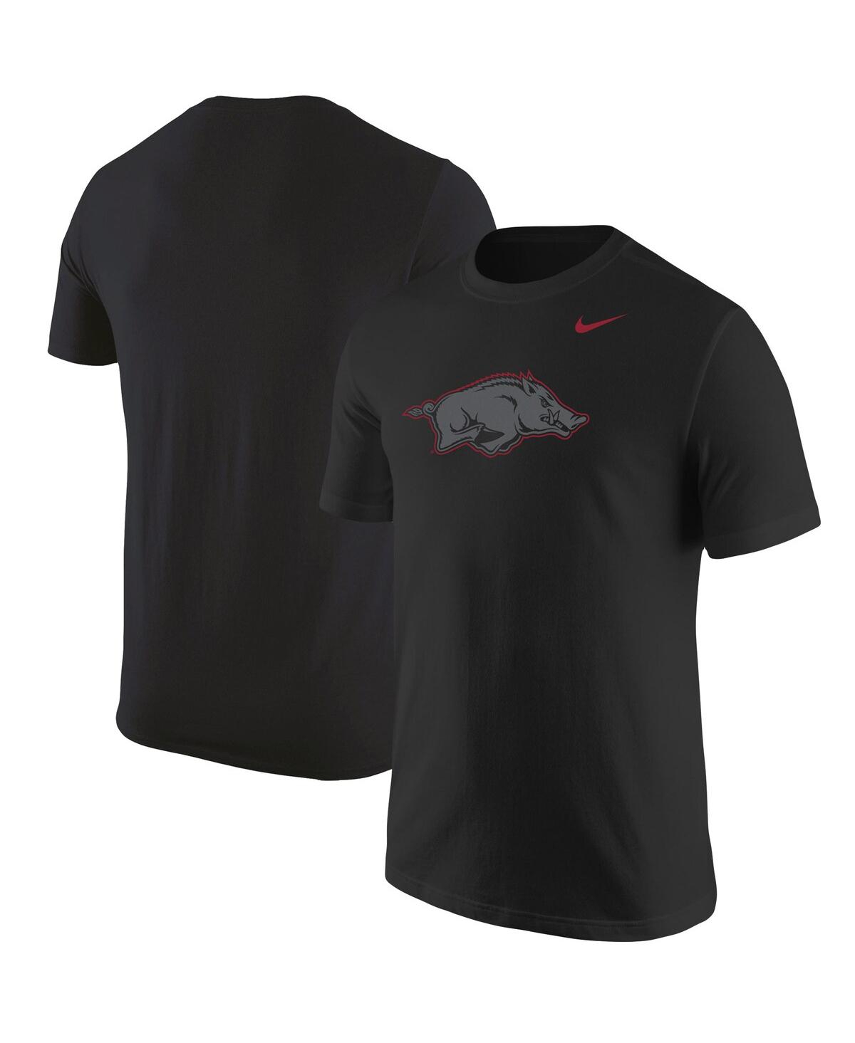 Shop Nike Men's  Black Arkansas Razorbacks Logo Color Pop T-shirt