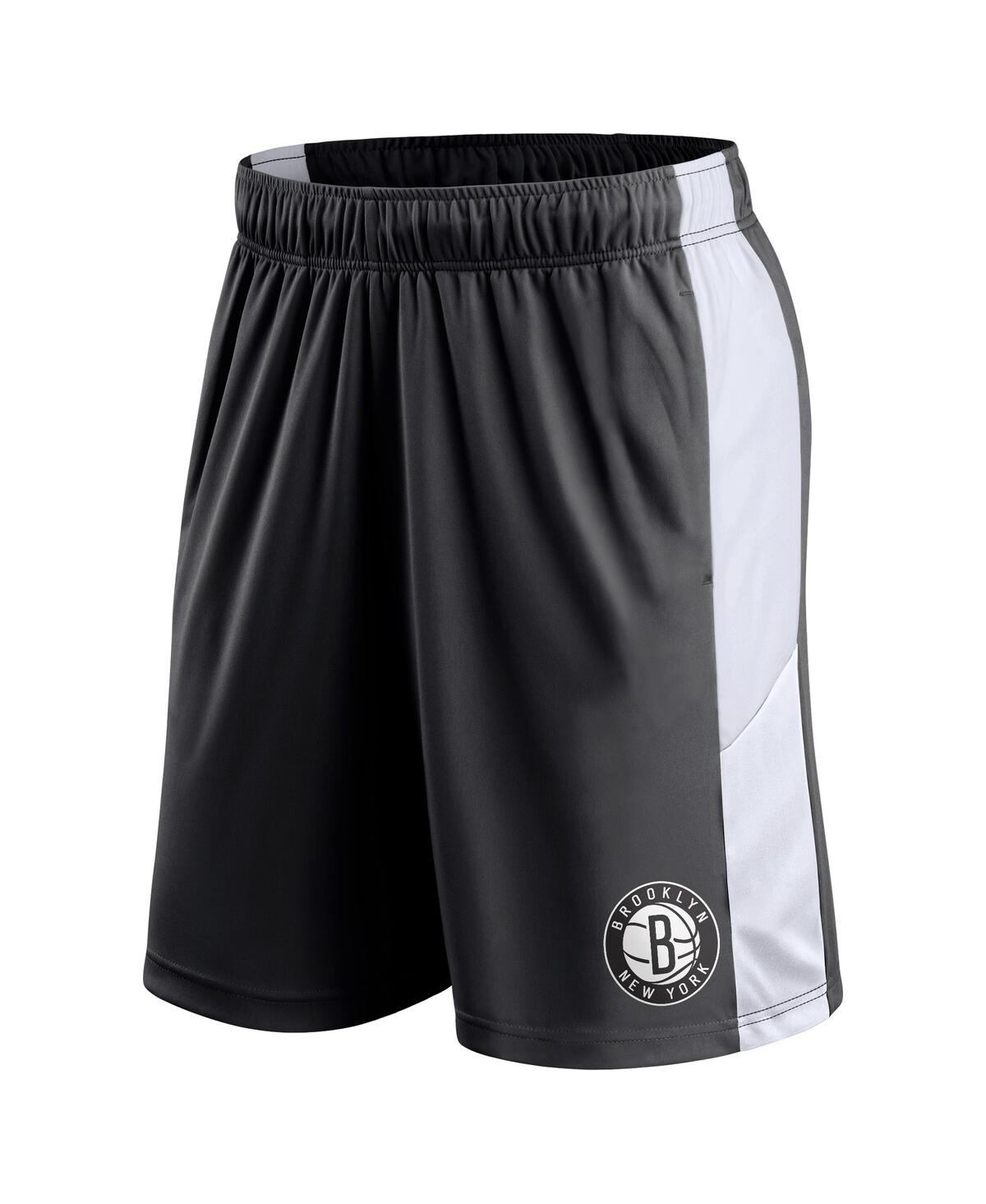 Men's FanaticsBrooklyn Nets Champion Rush Colorblock Performance Shorts - Black