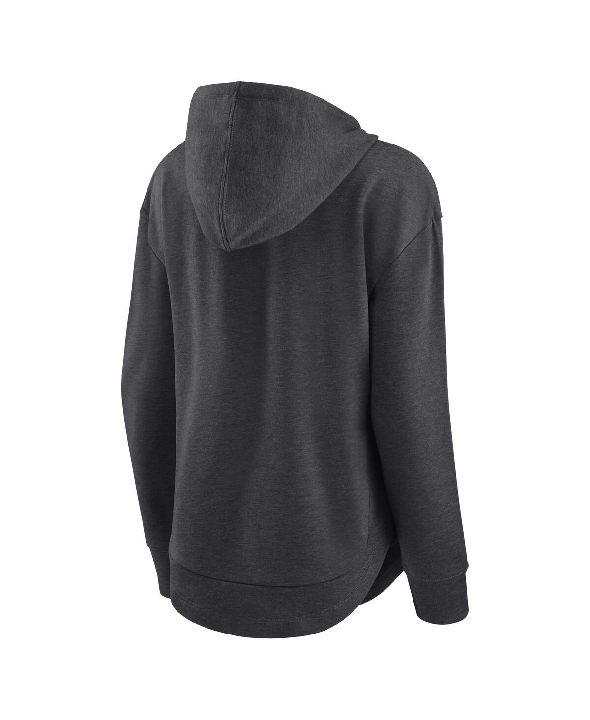 Fanatics Branded Heather Charcoal Brooklyn Nets Iconic Distribution Pullover Hoodie In Heather Charcoal