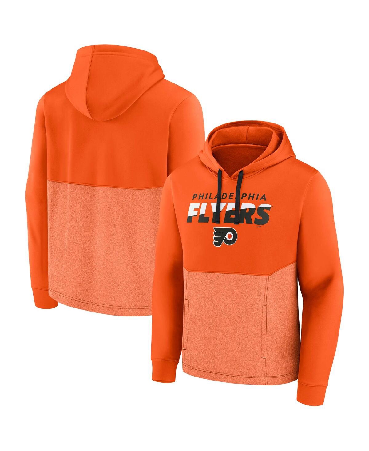 Shop Fanatics Men's  Orange Philadelphia Flyers Slash Attack Pullover Hoodie