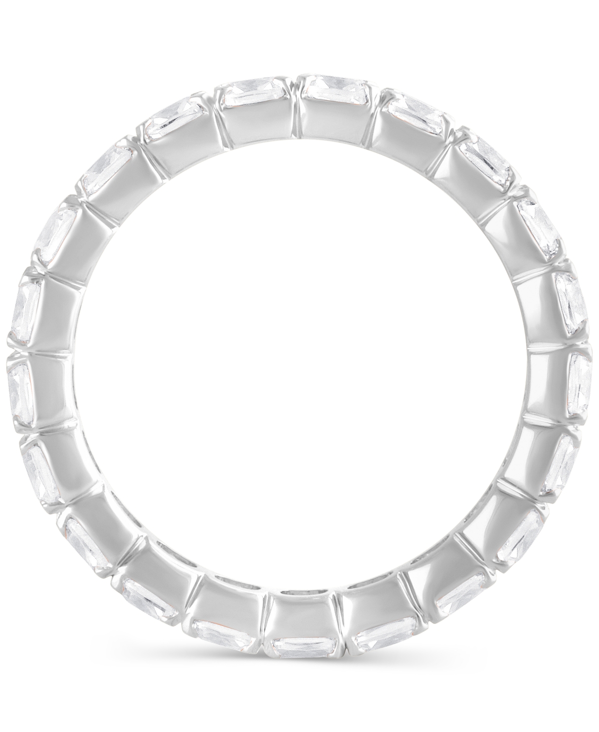 Badgley Mischka Certified Lab Grown Diamond Cushion-Cut Eternity Band (3 ct. t.w.) in 14k Gold