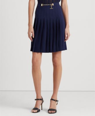Lauren Ralph Lauren Women's Pleated Georgette Skirt - Macy's