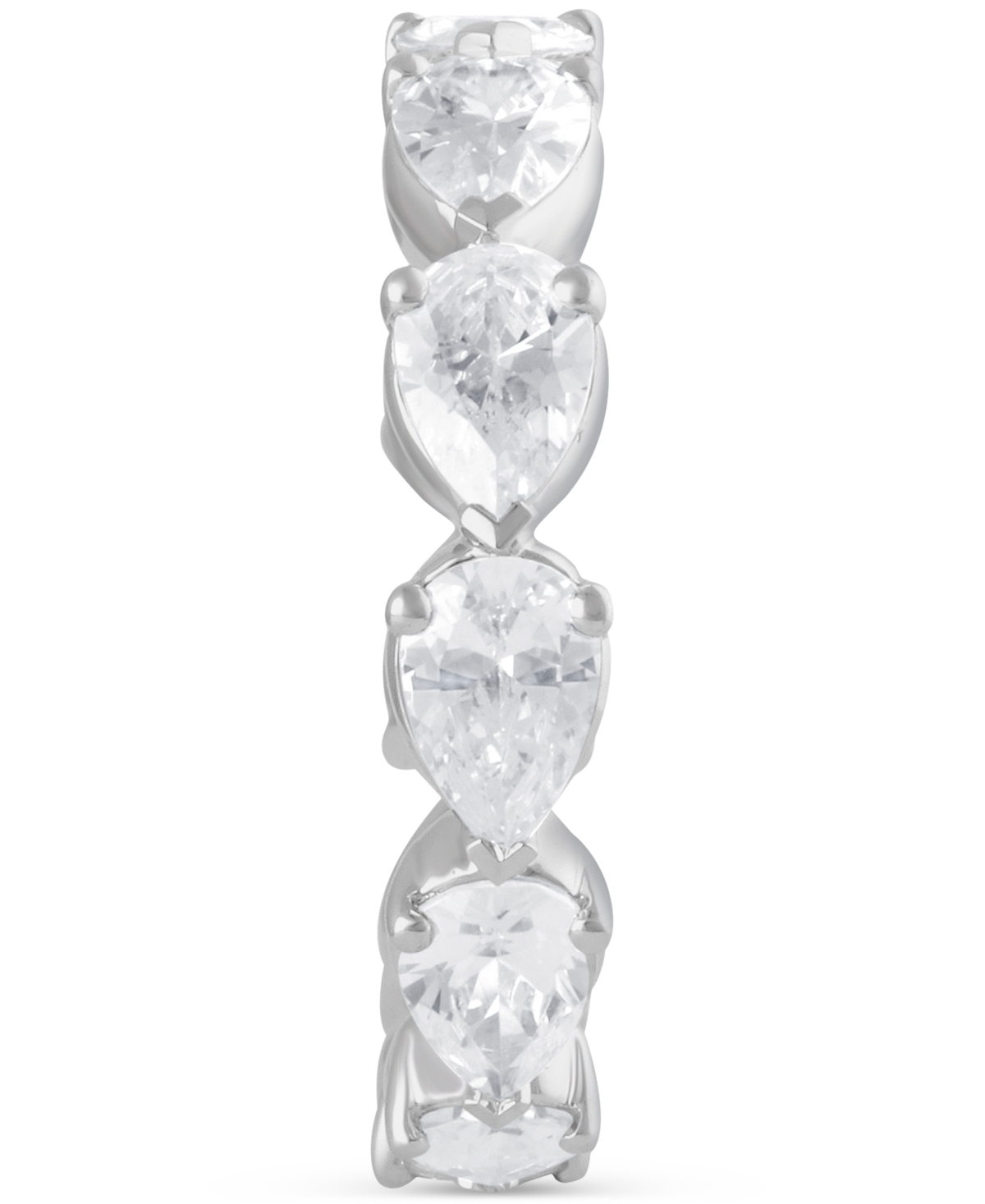 Badgley Mischka Certified Lab Grown Diamond Pear Eternity Band (4 ct. t.w.) in 14k Gold