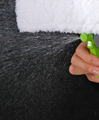 Glass Cleaner Spray Bottle with Built-in Squeegee