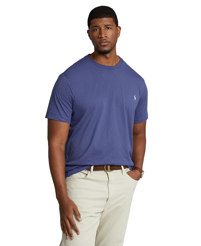 Polo Ralph Lauren Men's Big & Tall Jersey Crewneck T-Shirt - Macy's
