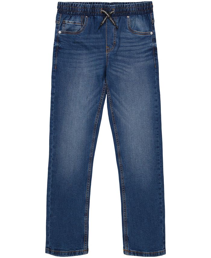 Calvin Klein Big Boy Jeans Pull-On with drawstring Denim Pant - Macy's