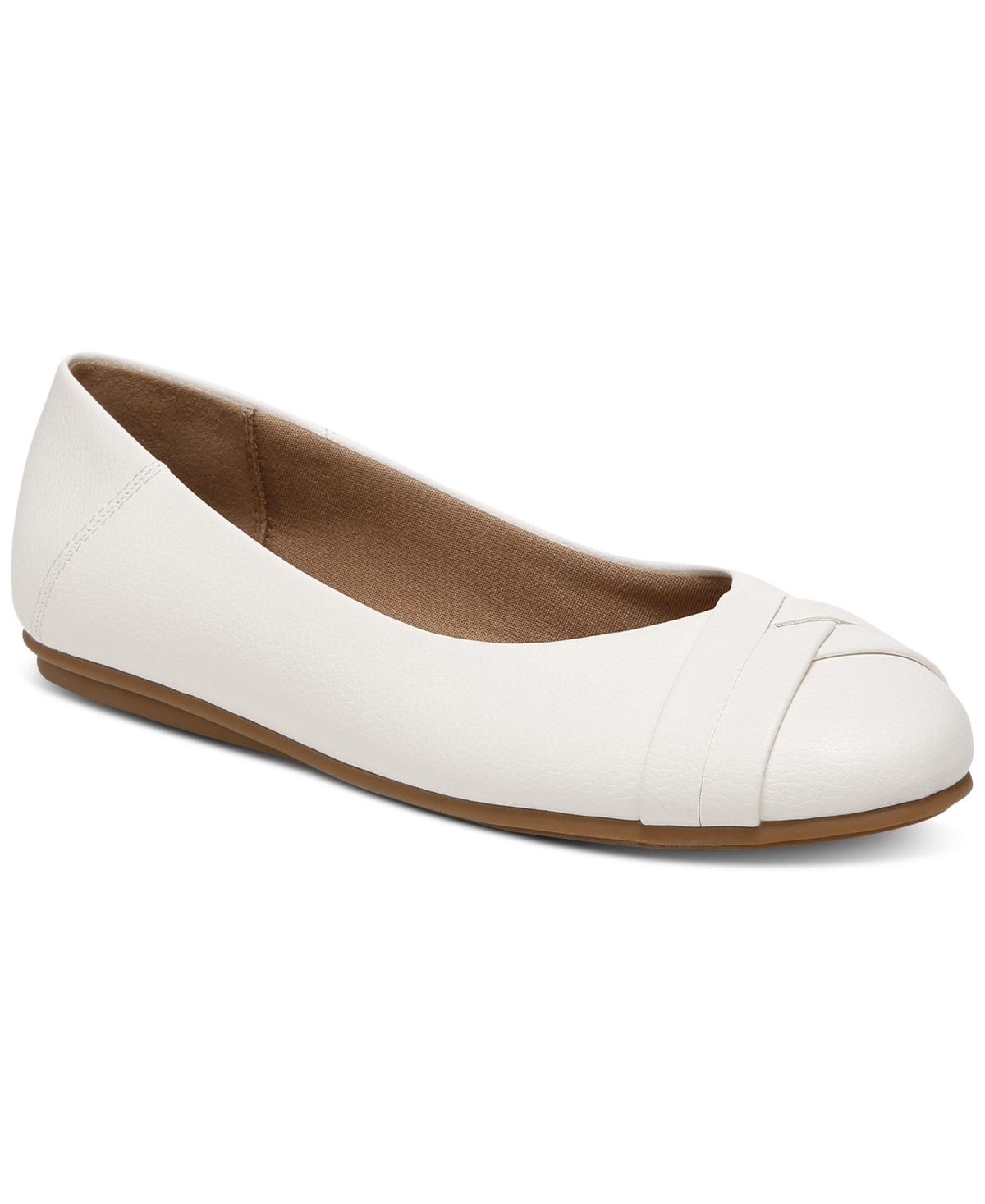 Macy's white flat shoes 2025