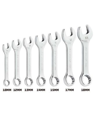 7 Piece Metric Stubby Combination Wrench Set