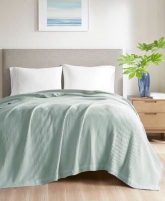 Waffle Weave Cotton Blanket, Twin
