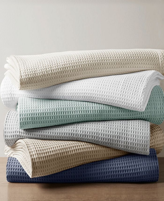 Beautyrest Waffle Weave Cotton Blanket, Twin Macy's