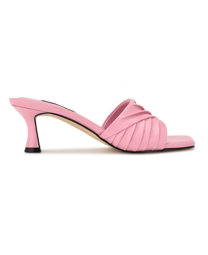 Nine West Women's Azala Square Toe Slip-On Dress Sandals - Macy's