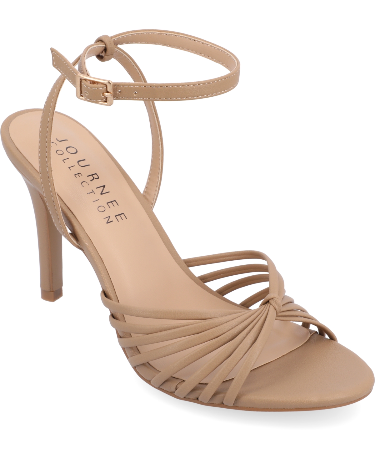 Journee Collection Vanita Stiletto Sandal In Taupe