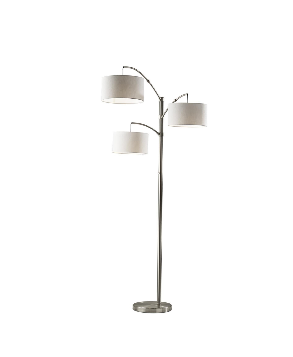 Adesso Cabo Arc Lamp In Brushed Steel