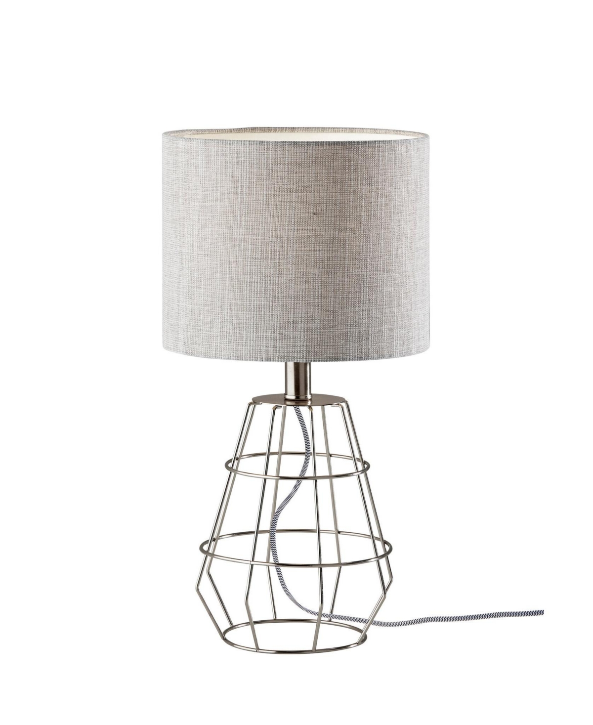 Adesso Victor Table Lamp In Brushed Steel