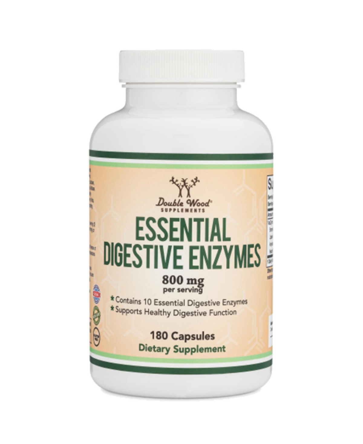 Essential Digestive Enzymes - 180 capsules, 800 mg servings