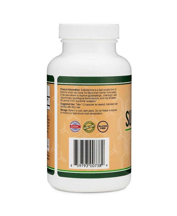 Double Wood Supplements Sulbutiamine 90 x 200 mg capsules Macy's