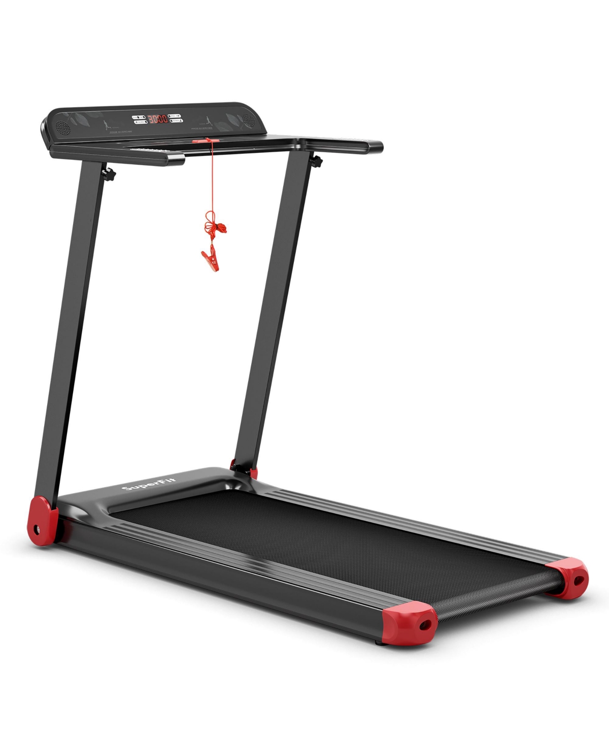 Folding Electric Treadmill Compact Walking Running Machine - Silver