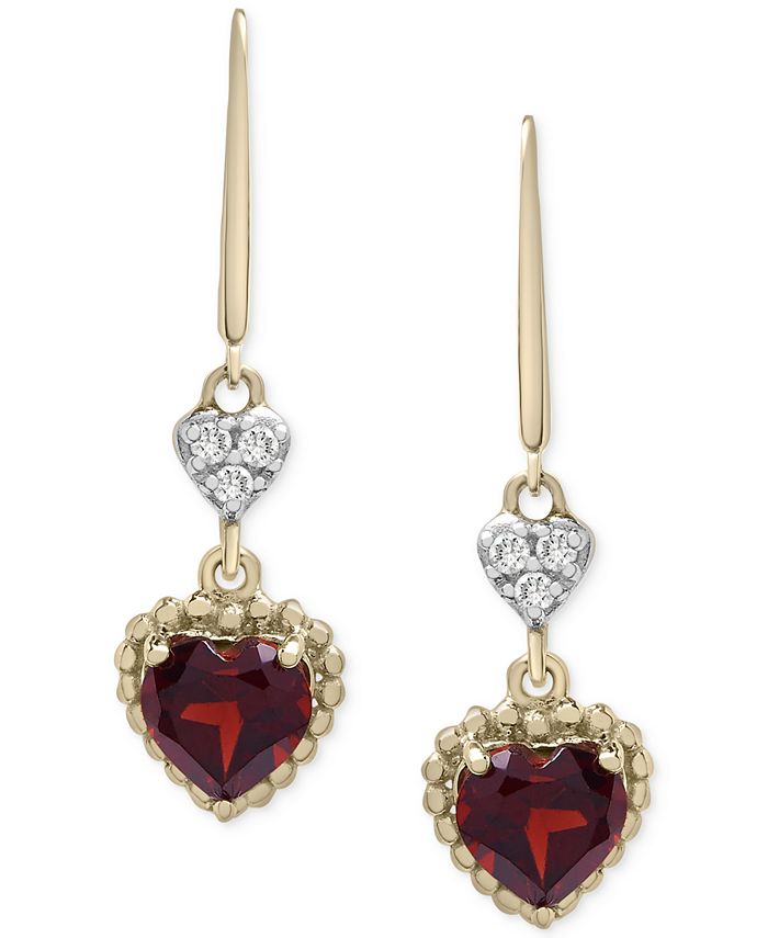 Macys garnet earrings Clearance