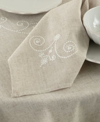French Perle Embroidered 19" x 19" Napkin