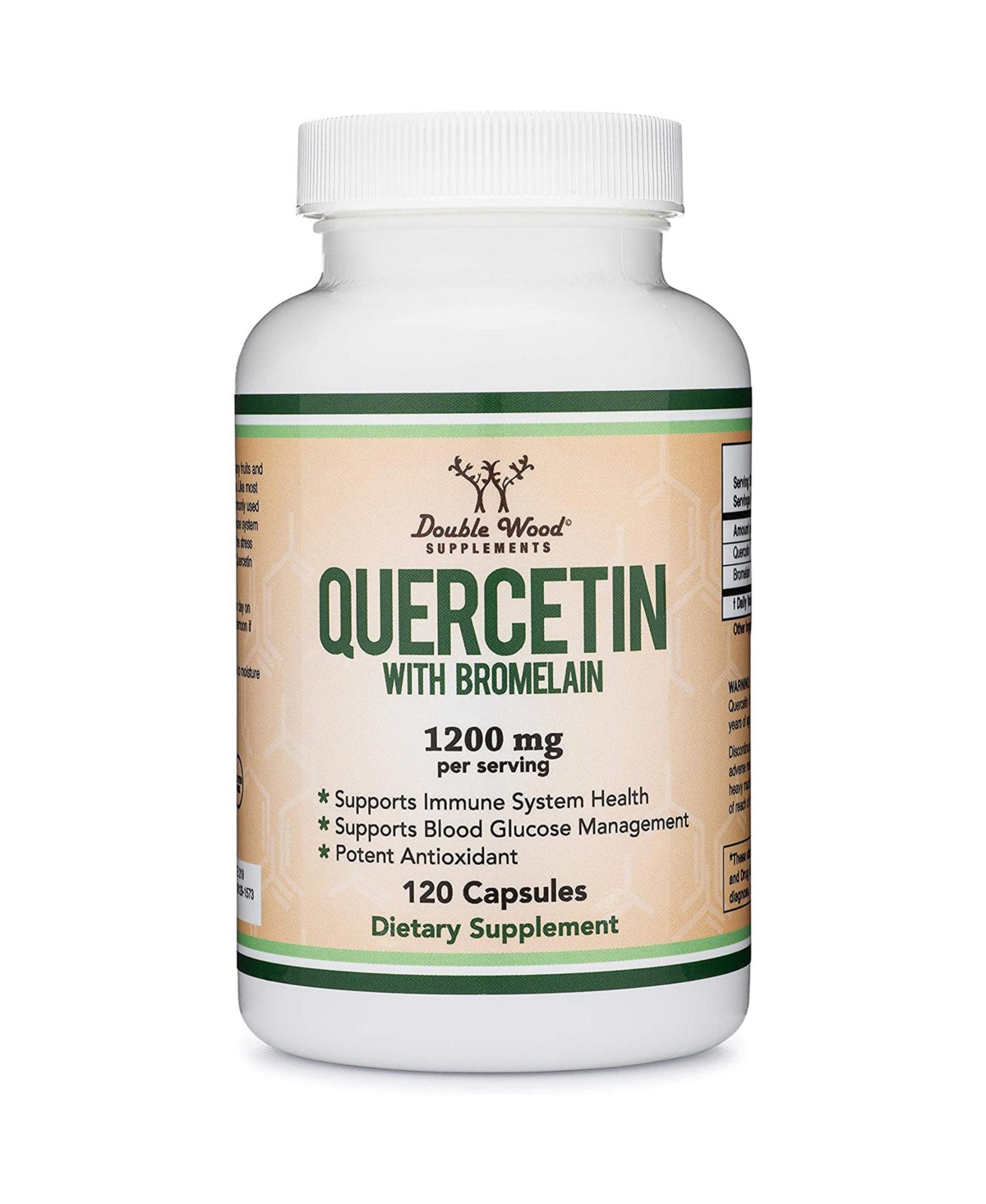 Quercetin - 120 capsules, 1000 mg servings
