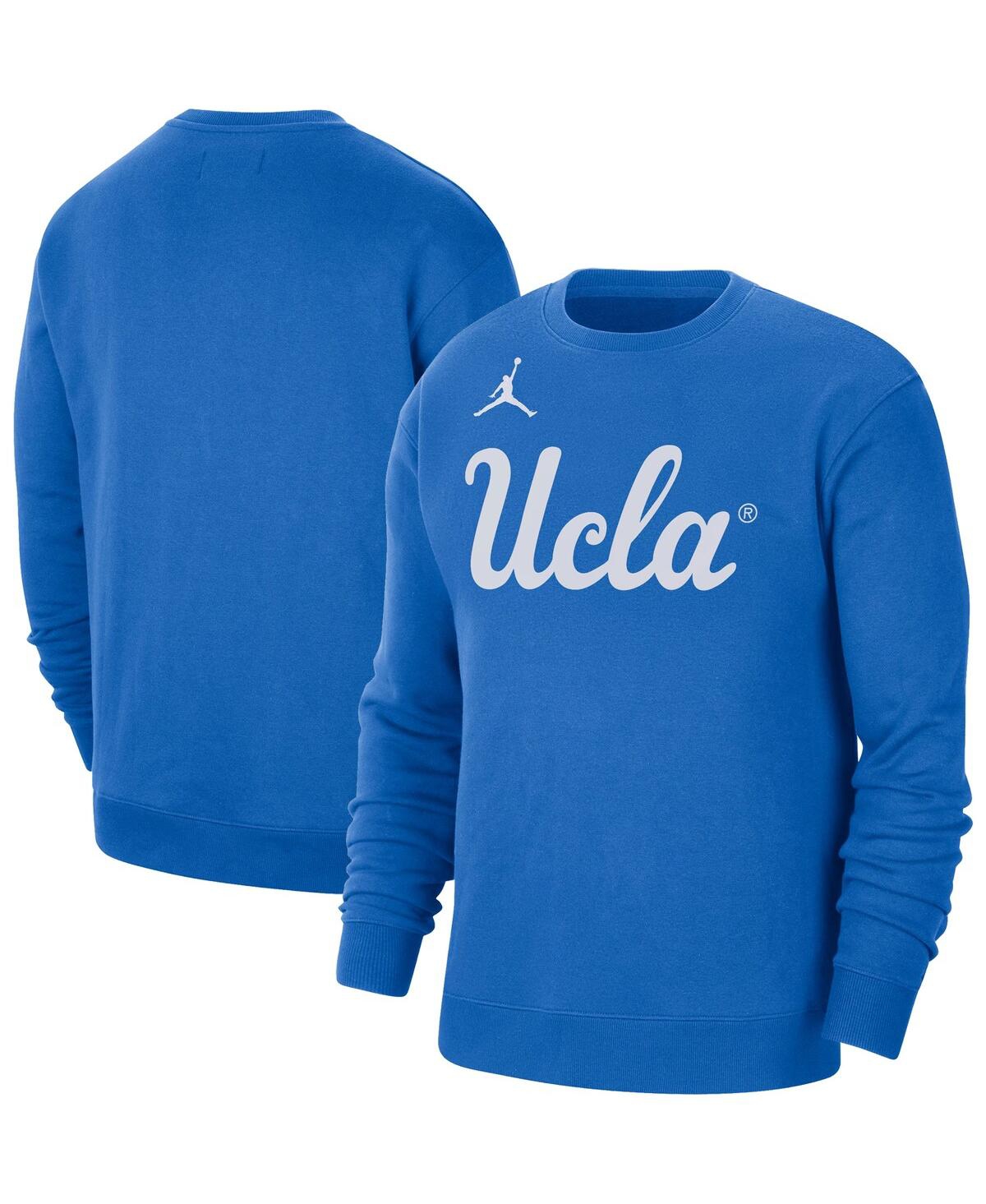 Jordan Men's  Blue Ucla Bruins Wordmark Pullover Sweatshirt