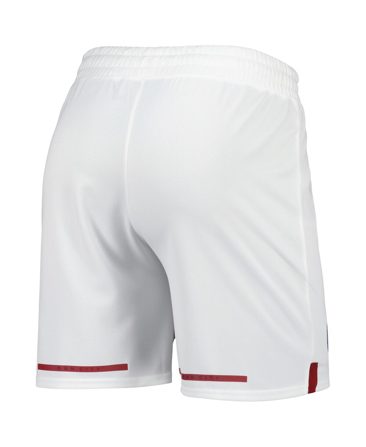 Shop Puma Men's  White Manchester City Replica Drycell Shorts