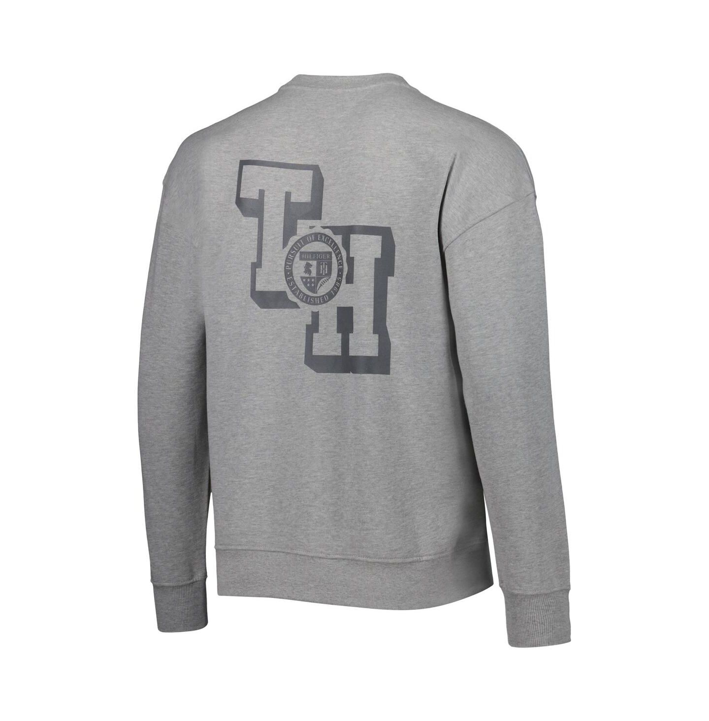 Мужская толстовка Tommy Hilfiger Heather Gray Dallas Cowboys Ronald Crew — фото 3