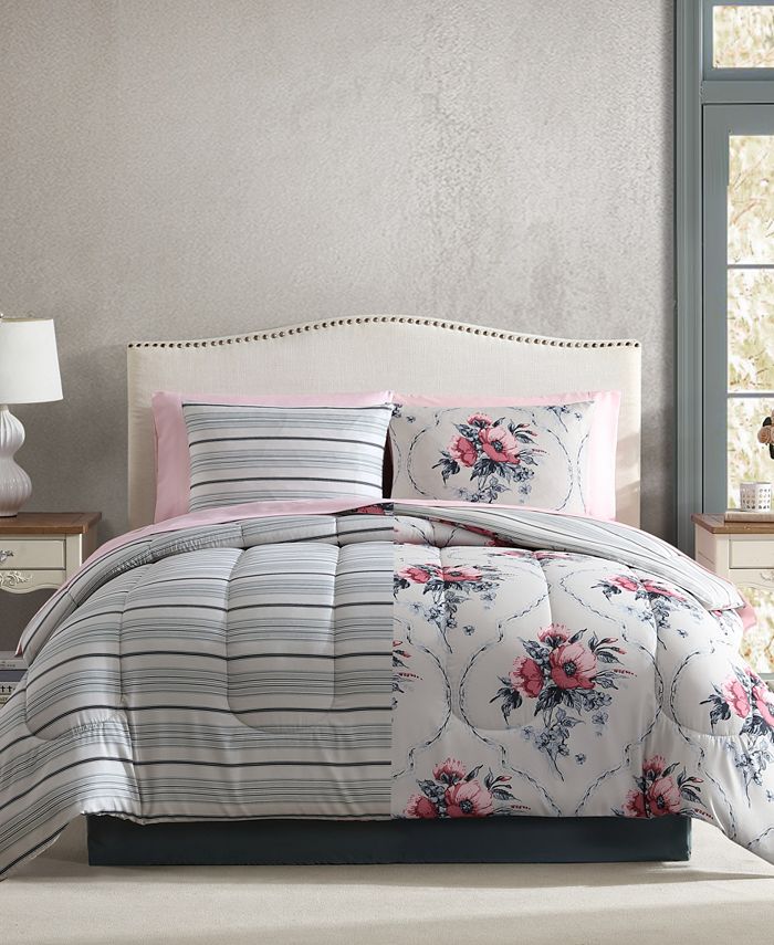 Hallmart Collectibles Tina Reversible 8Pc. Comforter Sets, Created for