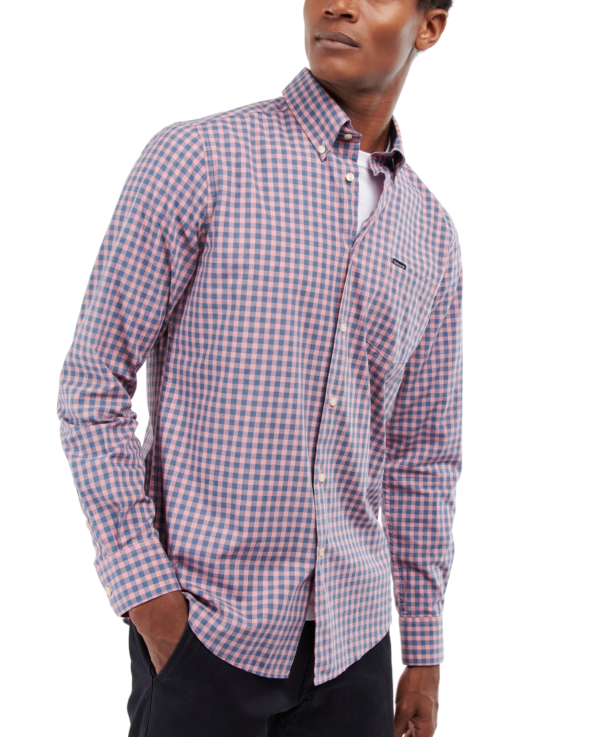 Barbour Merryton Tailored Fit Check Button-down Shirt In Pink