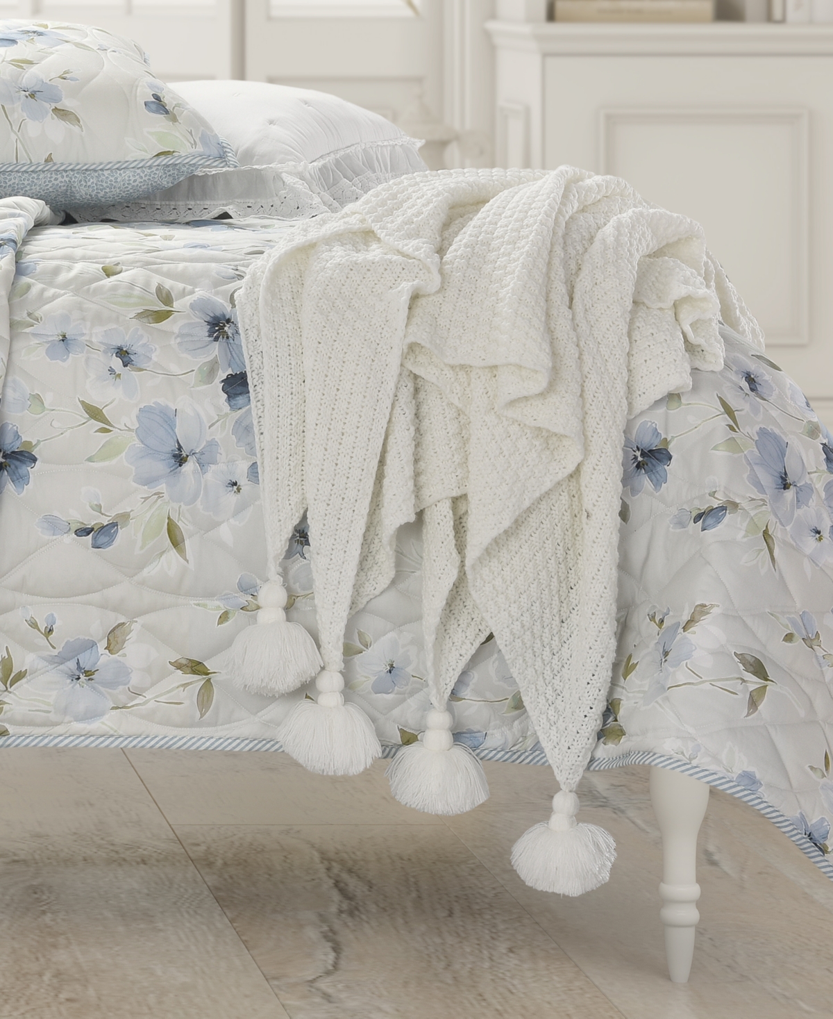 Piper & Wright Millie Throw Bedding In White