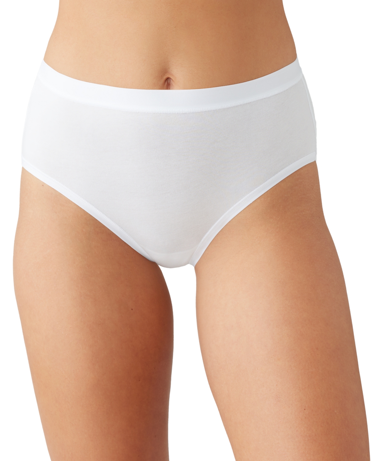 Wacoal Women's Understated Cotton Brief Underwear 875362 In White