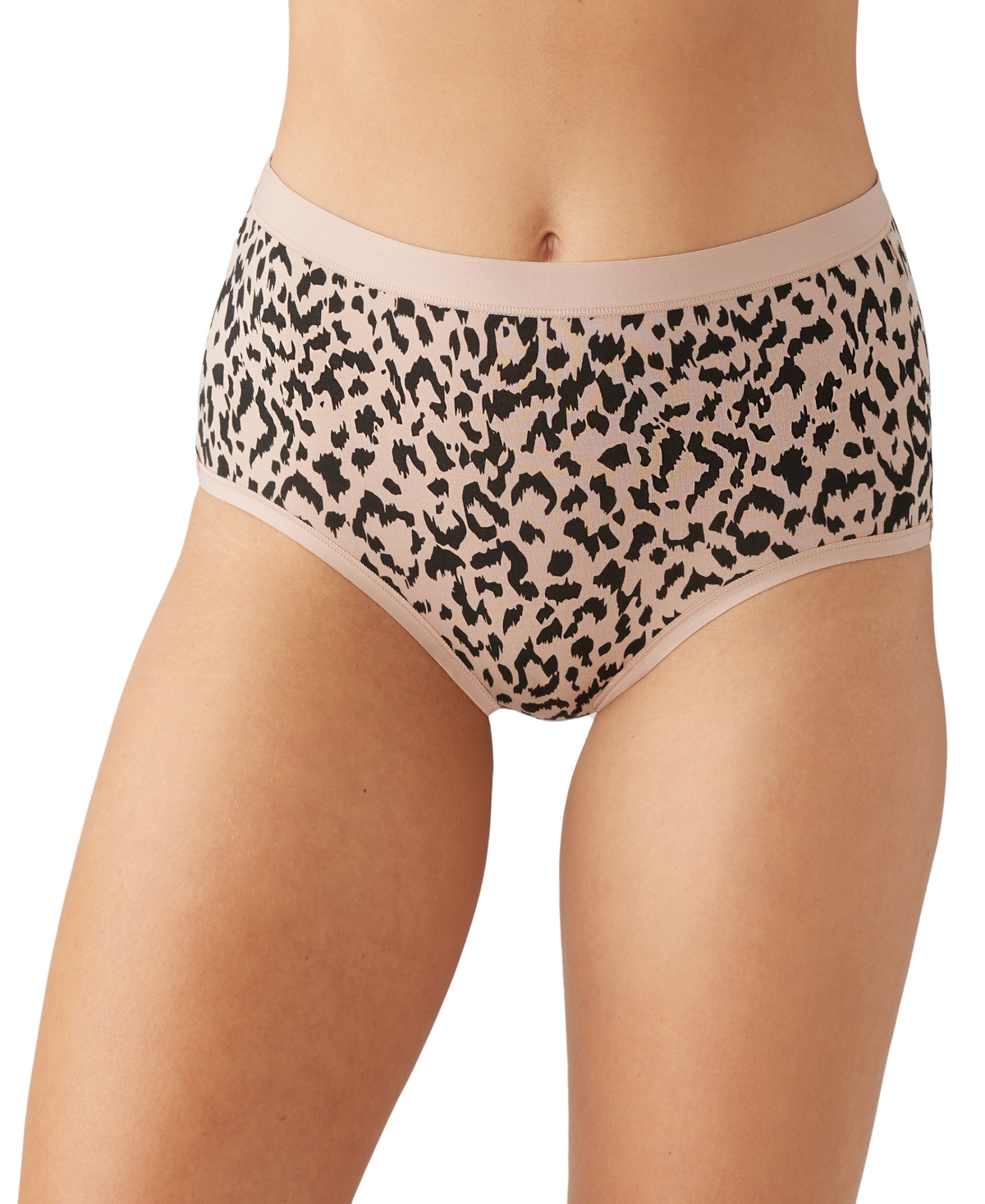 Wacoal Women's Understated Cotton Brief Underwear 875362 In Cheetah