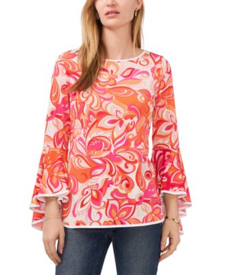 Sam & Jess - Peacock Bell-Sleeve Top