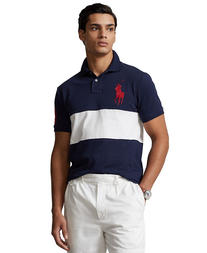 Polo Ralph Lauren Mens Custom Fit Mesh Big Pony Polo Shirt : :  Clothing, Shoes & Accessories