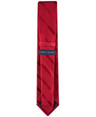 Men's Solid Textured Stripe Tie