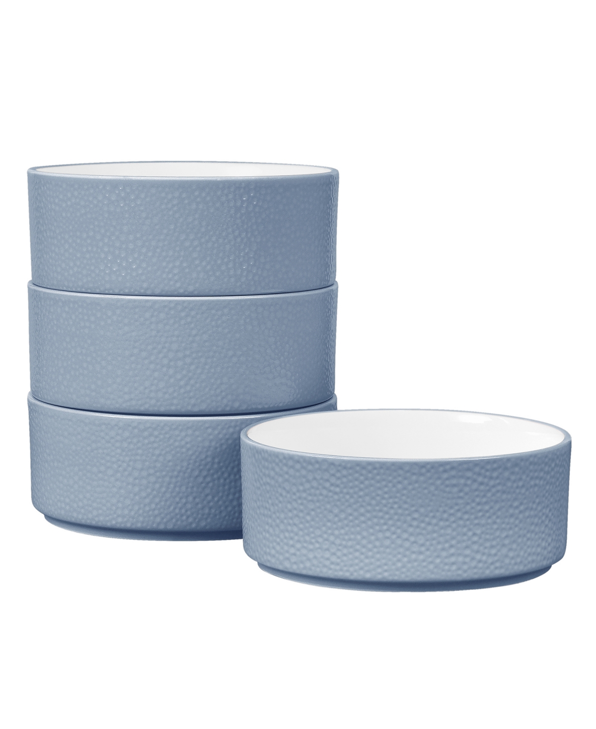 Colortex Stone Stax Cereal Bowls, Set of 4 - Aqua