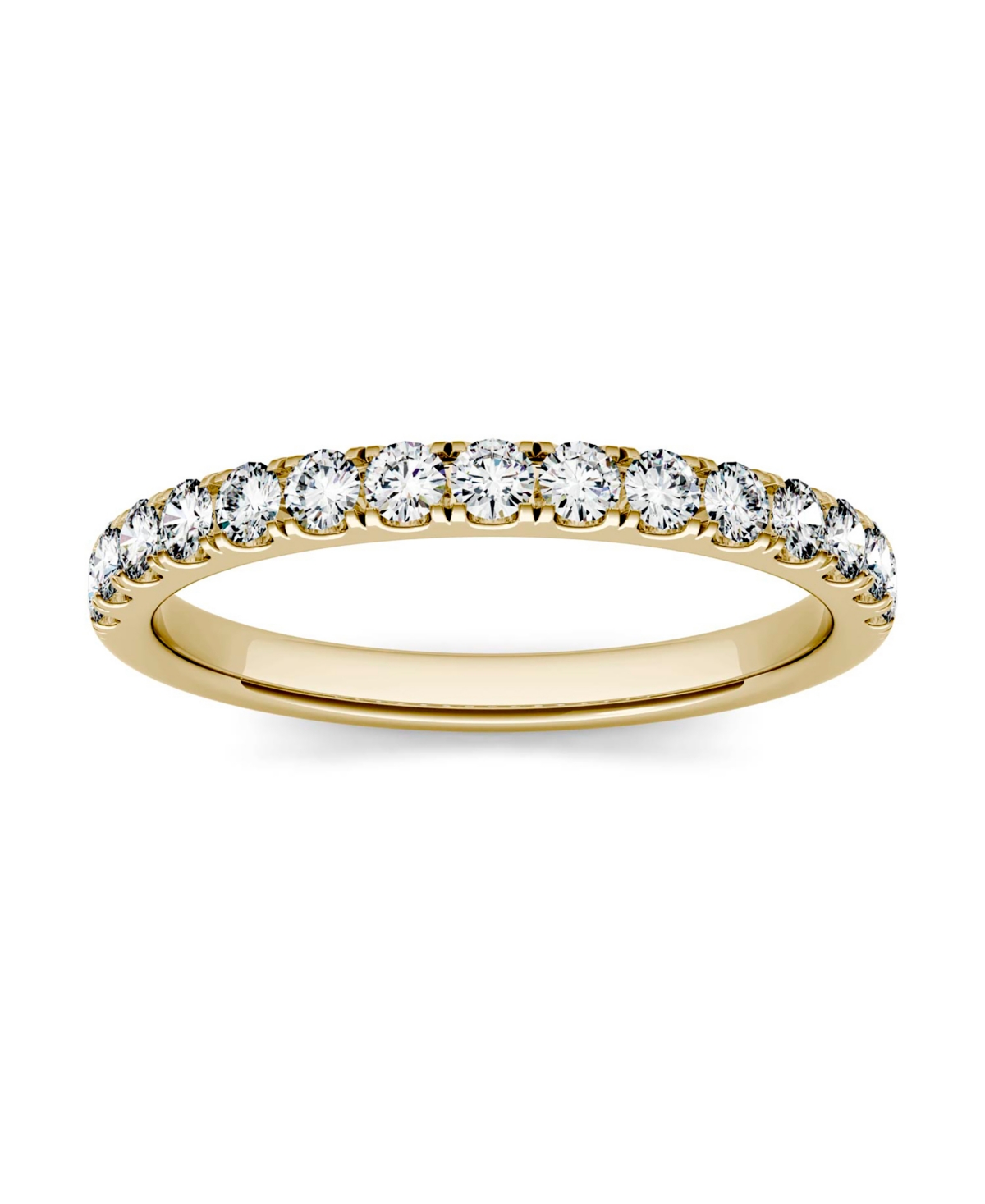 Charles & Colvard Moissanite Wedding Band (3/8 ct. t.w. Diamond Equivalent) in 14k White or Yellow- Gold