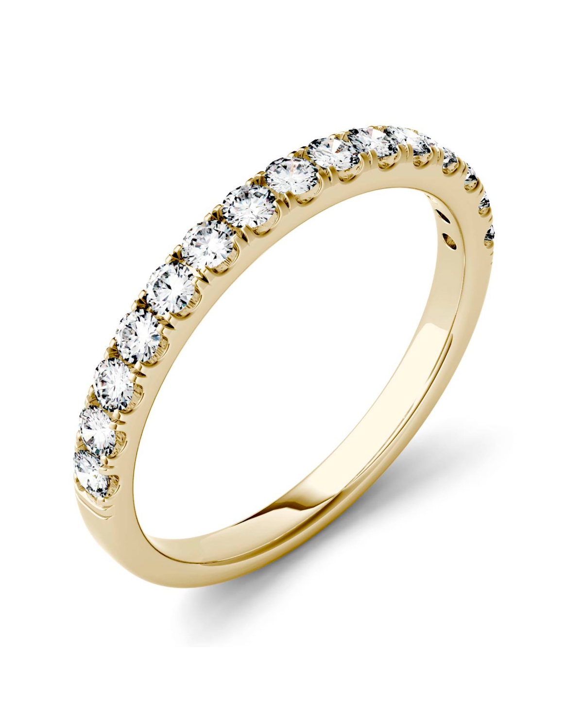 Charles & Colvard Moissanite Wedding Band (3/8 Ct. T.w. Diamond Equivalent) In 14k White Or Yellow Gold
