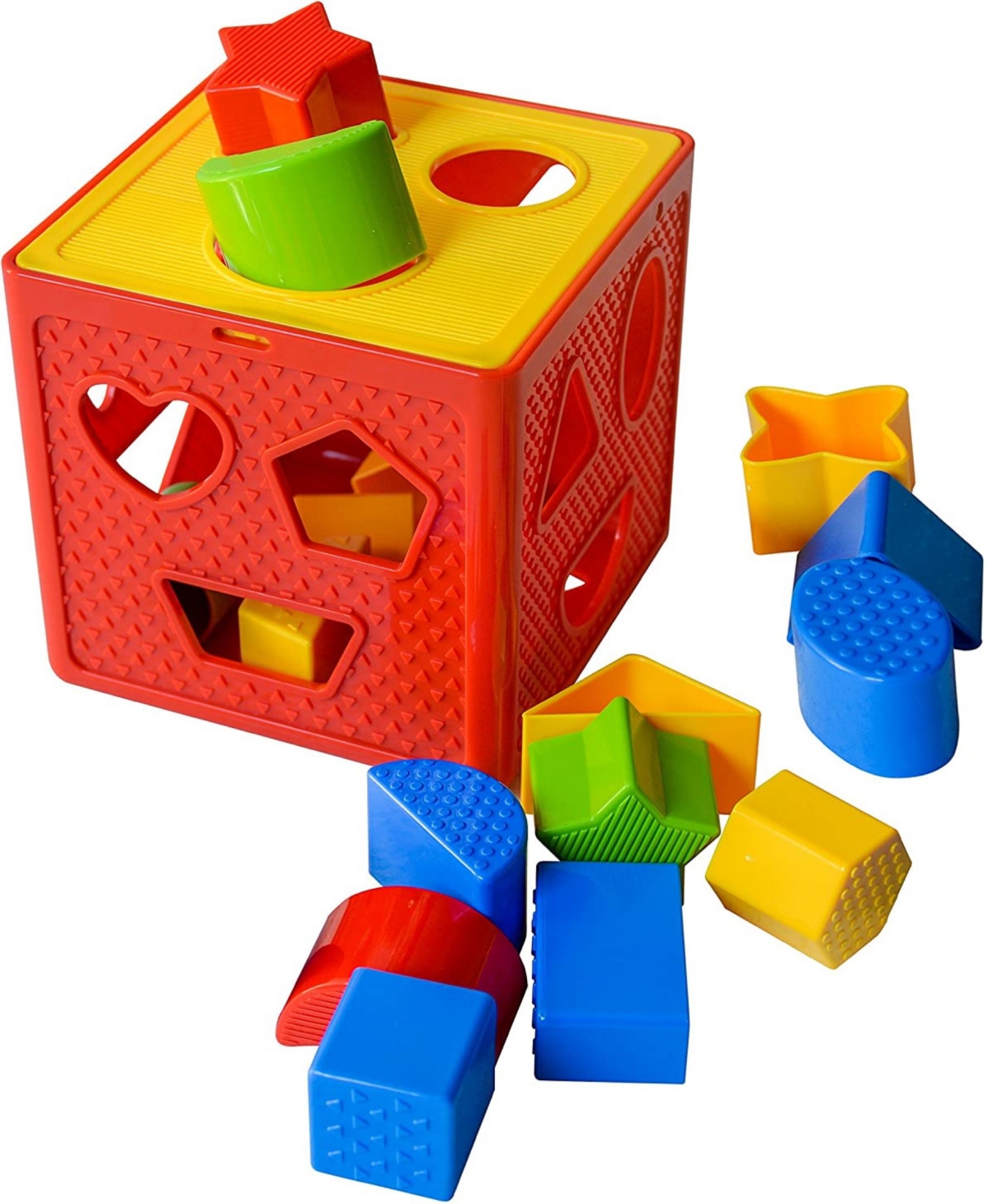 Shop Play22 Baby Blocks Shape Sorter Toy Set, 18 Piece In Multicolor