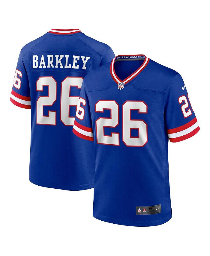 Nike Men's Saquon Barkley Royal New York Giants Classic Player Game Jersey  - Macy's