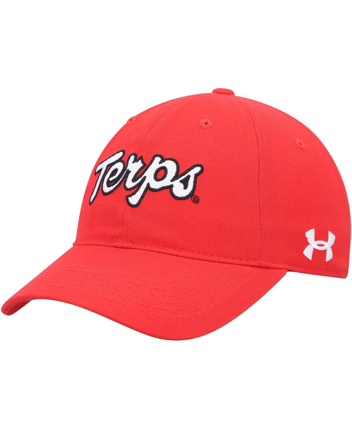 Men's Under Armour Red Maryland Terrapins Classic Adjustable Hat - Red