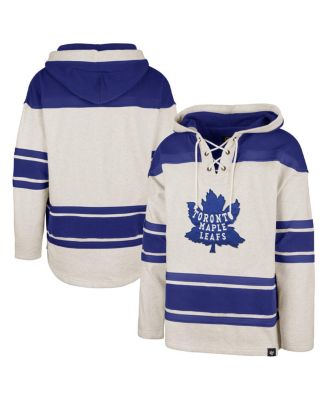 Men's Oatmeal Toronto Maple Leafs Rockaway Lace-Up Pullover Hoodie