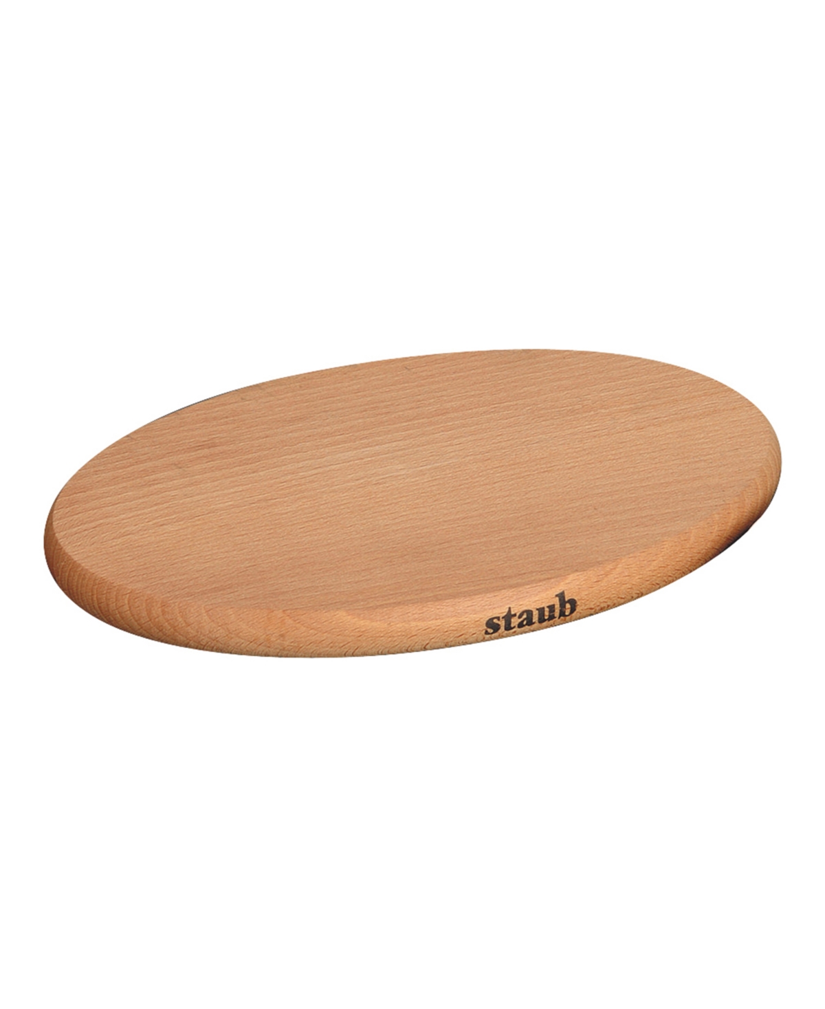 Staub 8.25" Oval Magnetic Wood Trivet In Natural