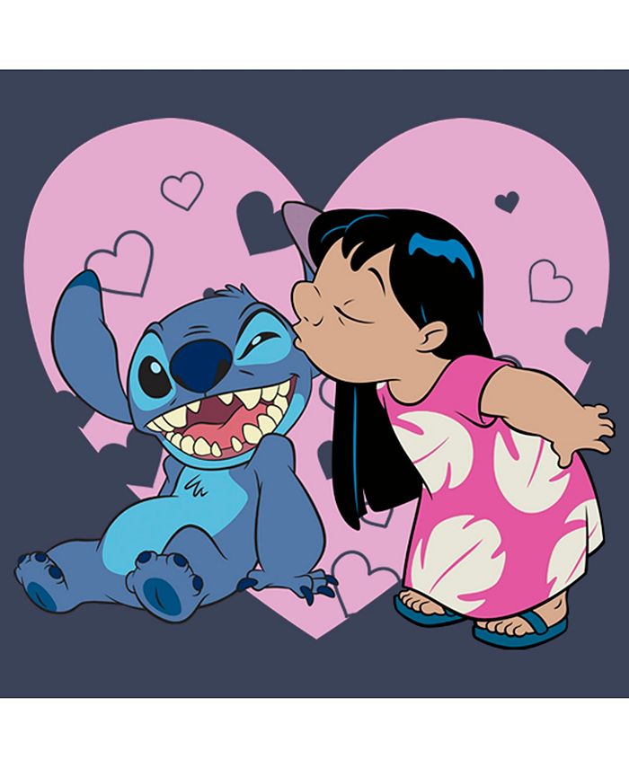 Disney Boy's Lilo & Stitch Valentine's Day Kisses Child T-Shirt - Macy's