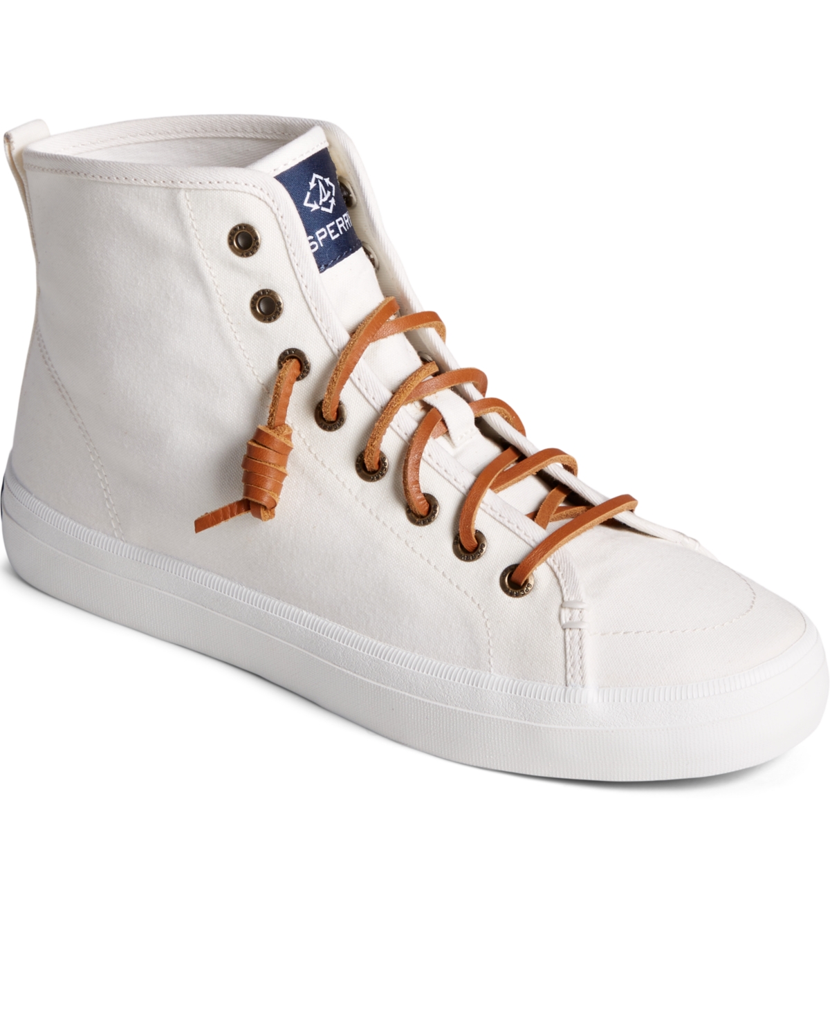 Sperry Women's Crest High Top Textile Sneakers In White