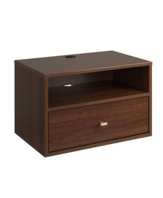 Prepac Floating Nightstand with Open Shelf