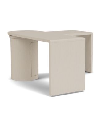 Maren 83" Wood 360 Degrees Swivel Desk