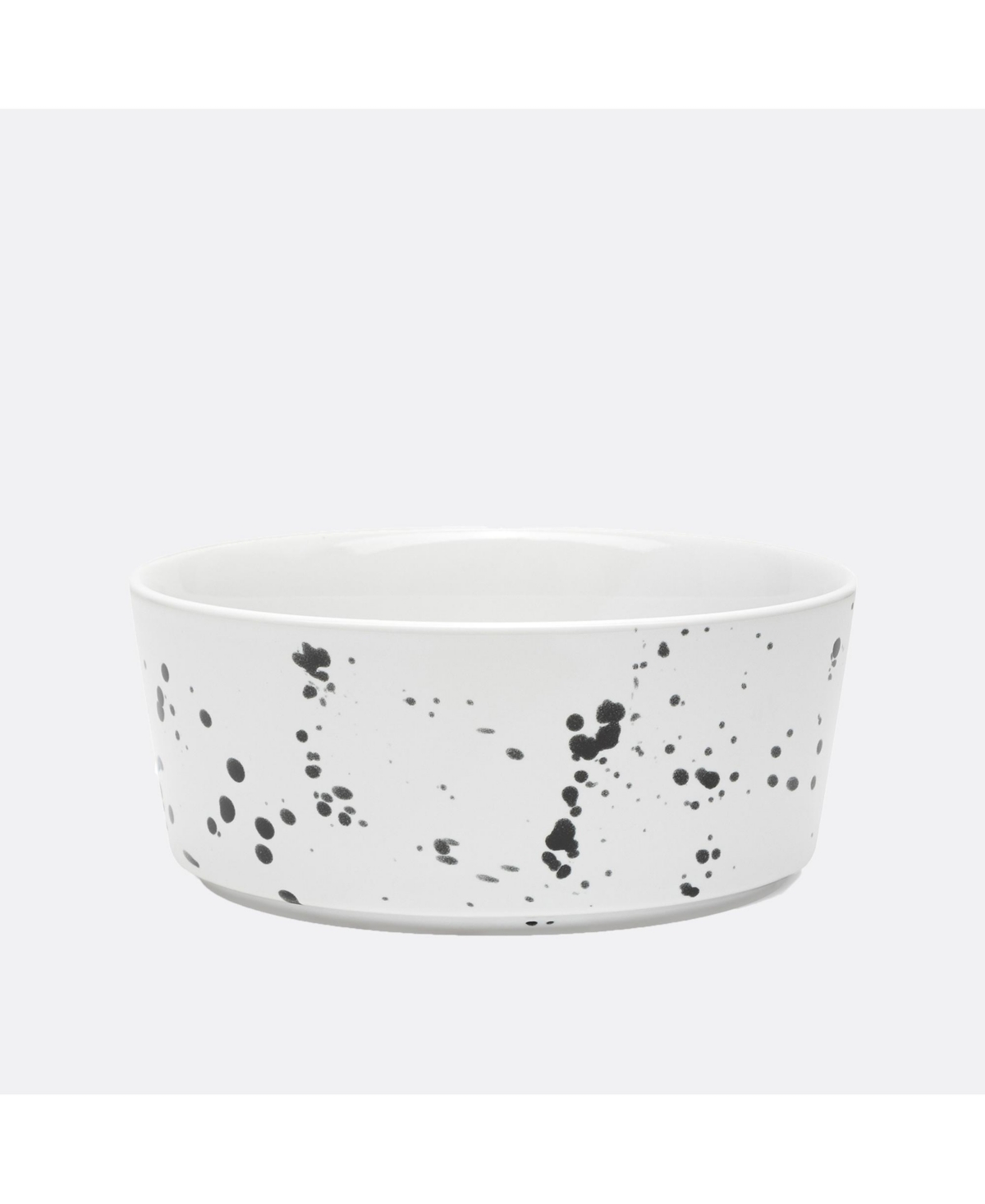 Dog Splash Bowl - Black  White